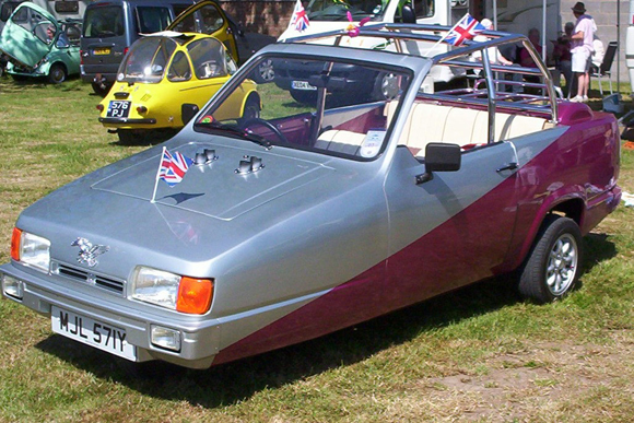Reliant Rialto at the 2nd Annual Bubblecar Museum Rally 2012