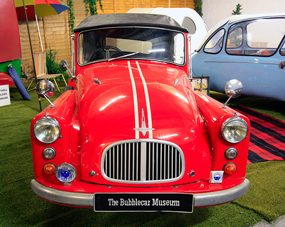 Bond Microcar in the Bubblecar Museum, near Boston in Lincolnshire